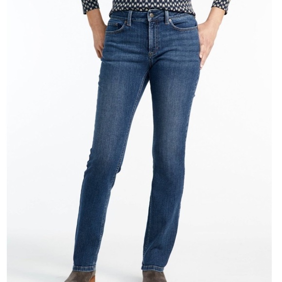 LL Bean straight legs Jeans Size 10 - Picture 1 of 15